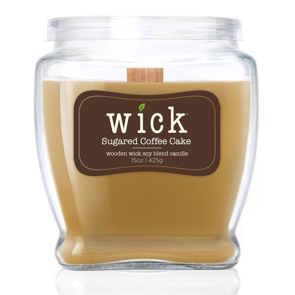 colonial candle - wick sugared coffee cake candele 425 g unisex