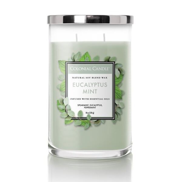 colonial candle - classic jar eucalyptus mint candele 538 g unisex