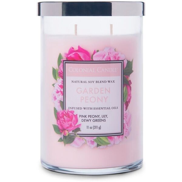 colonial candle - classic jar garden peony candele 311 g unisex