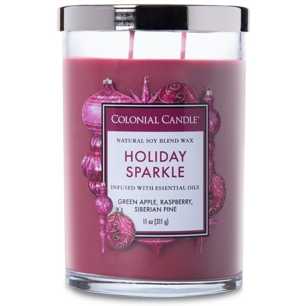 colonial candle - classic jar holiday sparkle candele 311 g unisex