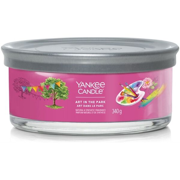 yankee candle - candela tumbler a 5 stoppini signature art in the park candele 340 g unisex