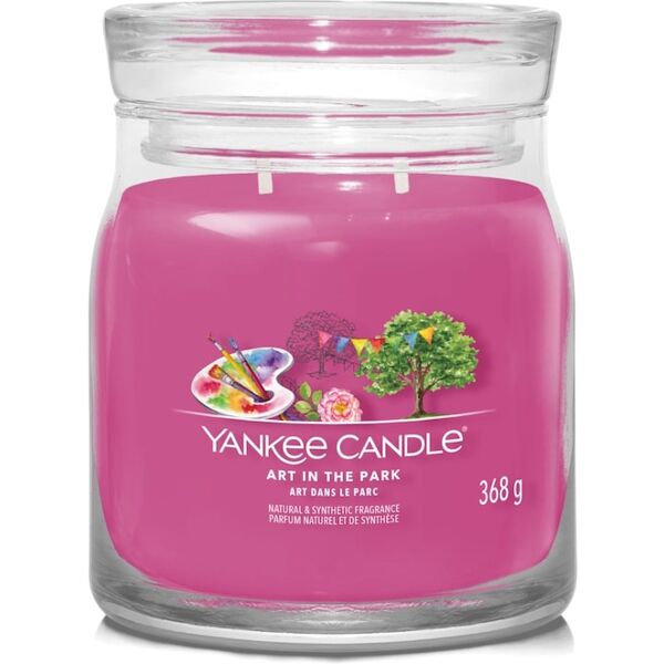 yankee candle - candela media signature art in the park candele 368 g unisex