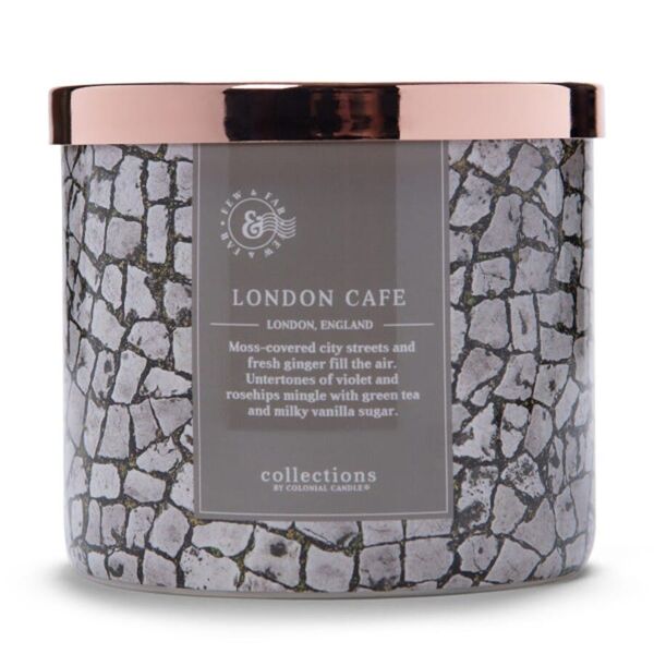 colonial candle - travel collection london cafe candele 411 g unisex