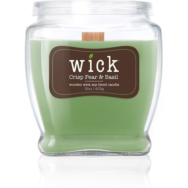 colonial candle - wick crisp pear & basil candele 425 g unisex