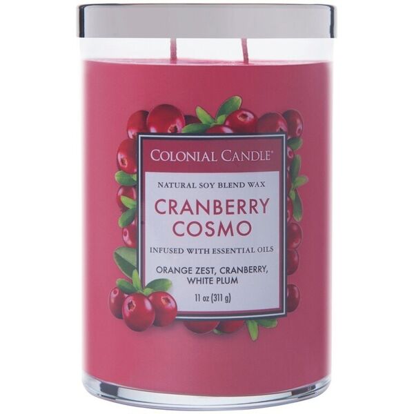 colonial candle - classic jar cranberry cosmo candele 311 g unisex