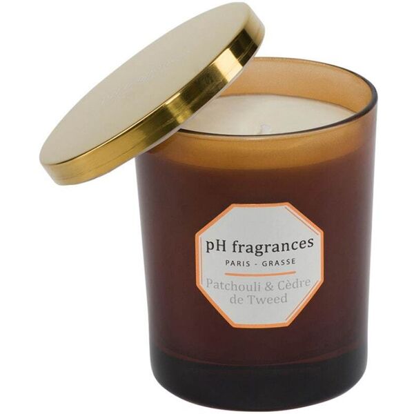 ph fragrances - patchouli & cèdre de tweed patchouli & cedro candele 180 g unisex