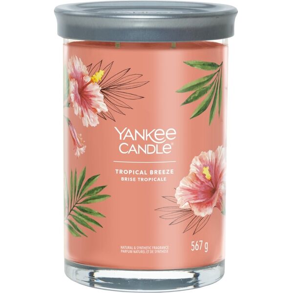 yankee candle - candela tumbler grande signature tropical breeze candele 567 g unisex