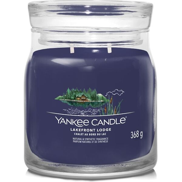 yankee candle - candela media signature lakefront lodge candele 368 g unisex