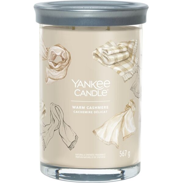 yankee candle - candela tumbler grande signature warm cashmere candele 567 g unisex