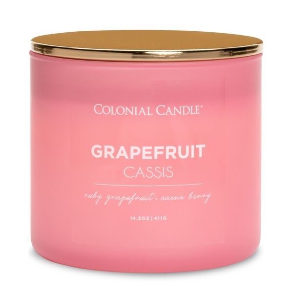 colonial candle - pop of color grapefruit cassis candele 411 g unisex