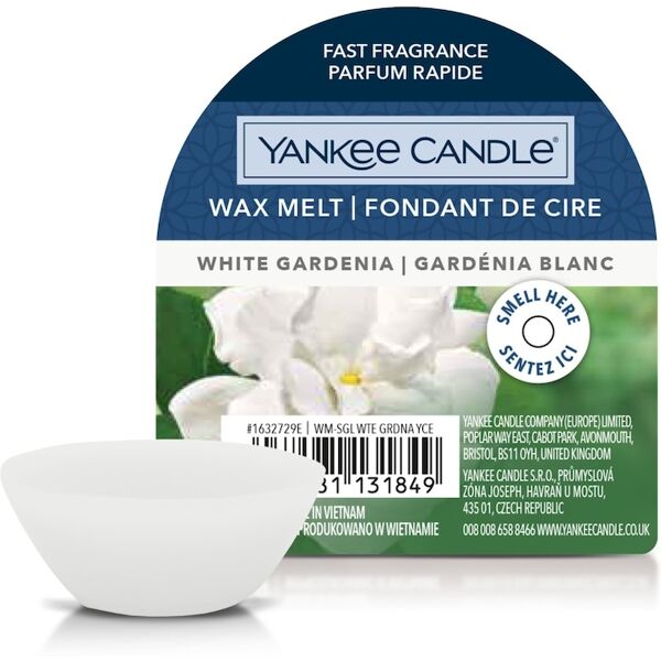 yankee candle - cere da fondere white gardenia candele 61 g unisex