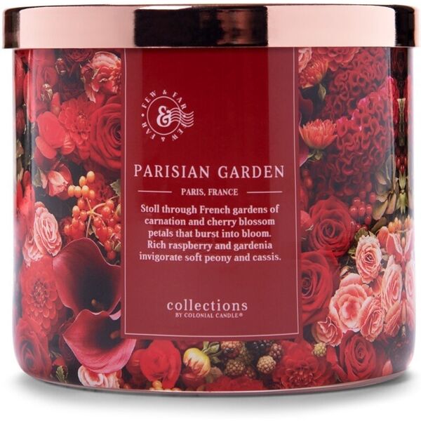 colonial candle - travel collection parisian garden candele 411 g unisex