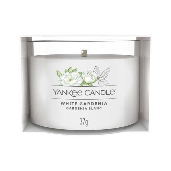 yankee candle - candela votive in vetro singola white gardenia candele 37 g unisex