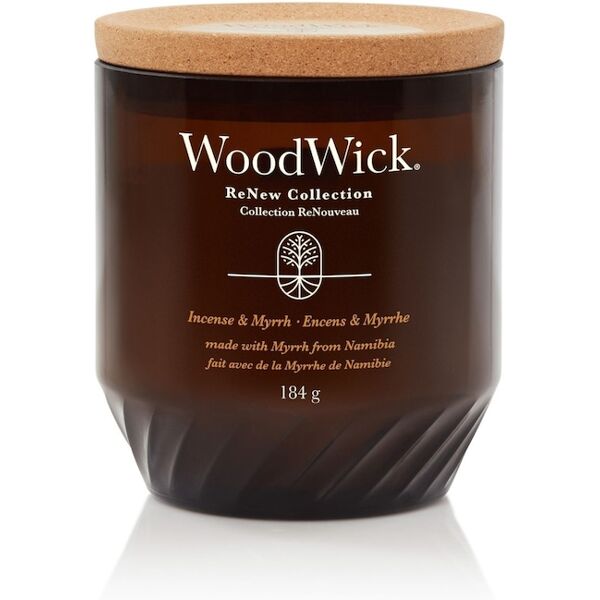 woodwick - renew medium candle incense & myrrh candele 184 g unisex