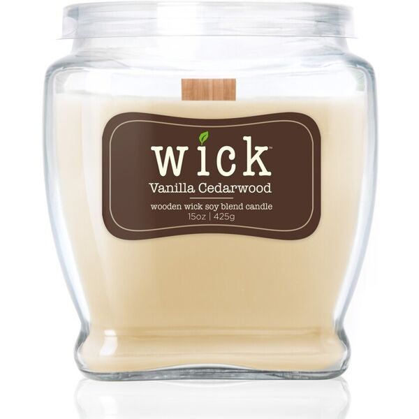 colonial candle - wick vanilla cedarwood candele 425 g unisex