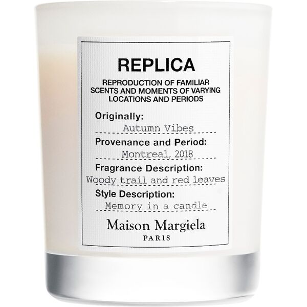 maison margiela - replica home scenting collection candele profumate autumn vibes candela profumata 165 g unisex