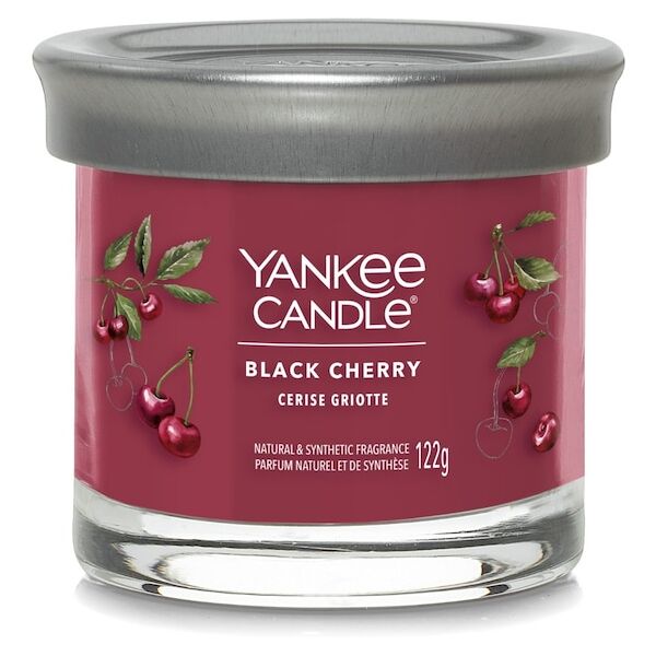 yankee candle - candela tumbler piccola black cherry candele 122 g unisex