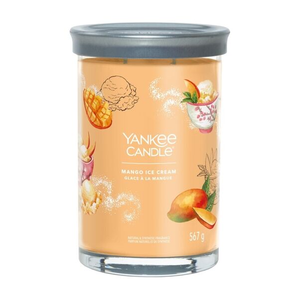 yankee candle - candela tumbler grande signature mango ice cream candele 567 g unisex