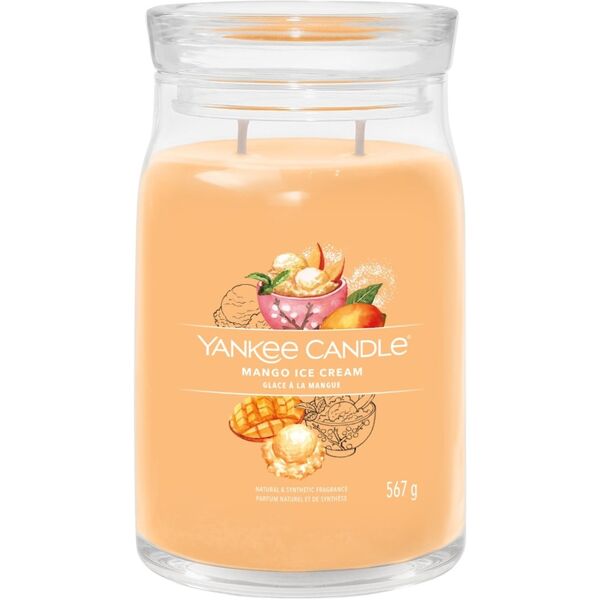 yankee candle - candela grande signature mango ice cream candele 567 g unisex