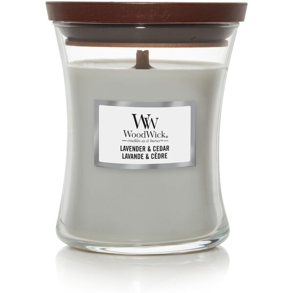 woodwick - lavender & cedar candele 275 g unisex