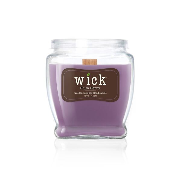 colonial candle - wick plum berry candele 425 g unisex