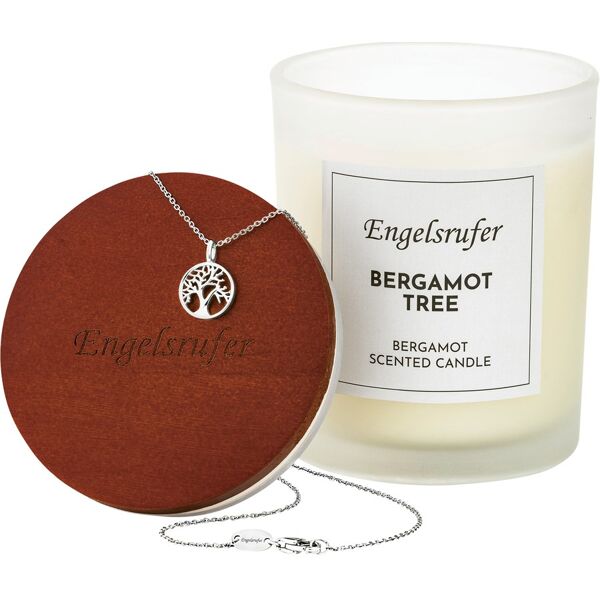 engelsrufer - candele profumate candela decorativa bergamotto con catena albero della vita parure gioielli 200 g unisex