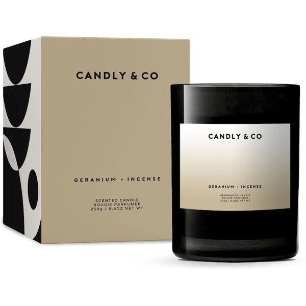 candly & co - candela no.1 geranio, incenso candele 250 g unisex