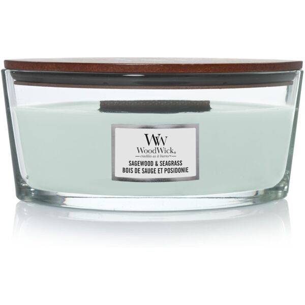 woodwick - candela ellipse sagewood & seagrass candele 453.6 g unisex