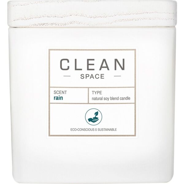 clean - home collection rain candle candele 227 g unisex