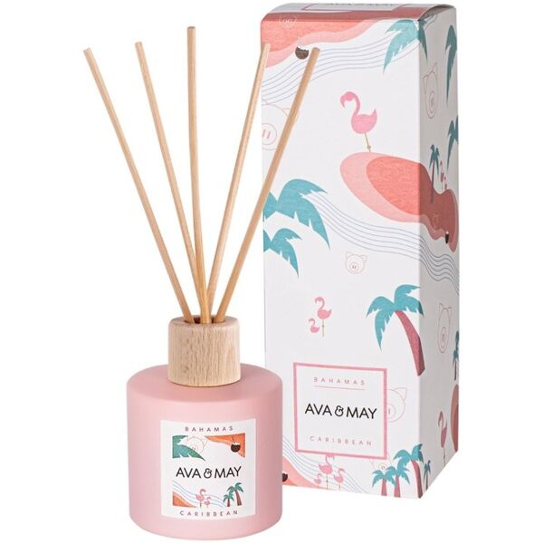 ava & may - diffusore a bastoncini bahamas profumatori per ambiente 100 ml unisex