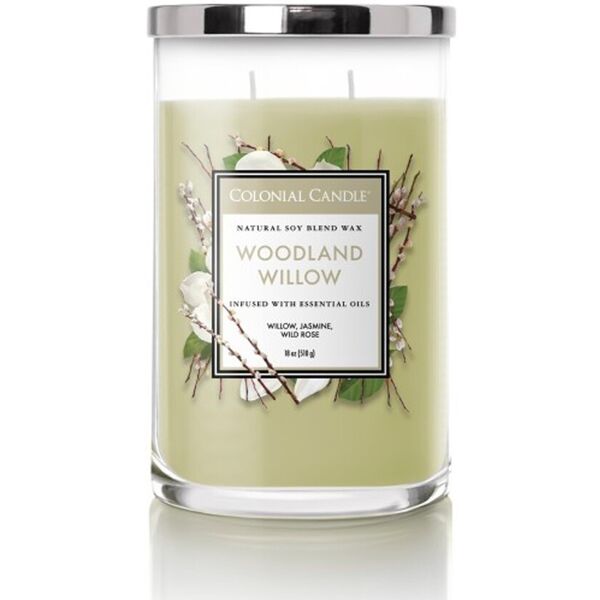 colonial candle - classic jar woodland willow candele 538 g unisex