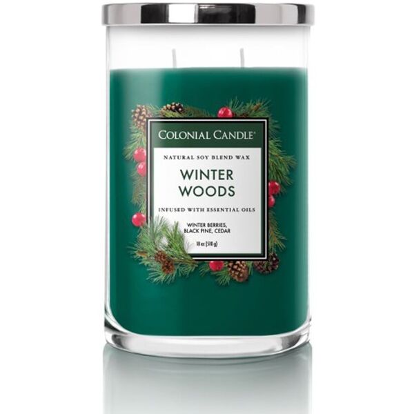 colonial candle - classic jar winter woods candele 538 g unisex