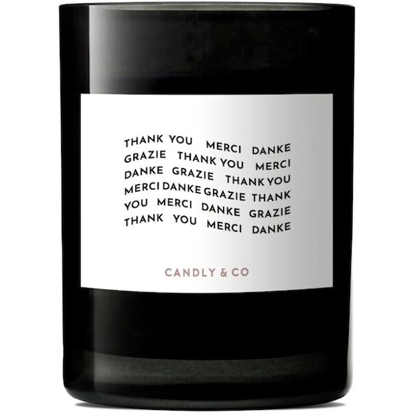 candly & co - candela no.7 thank you merci grazie candele 250 g unisex