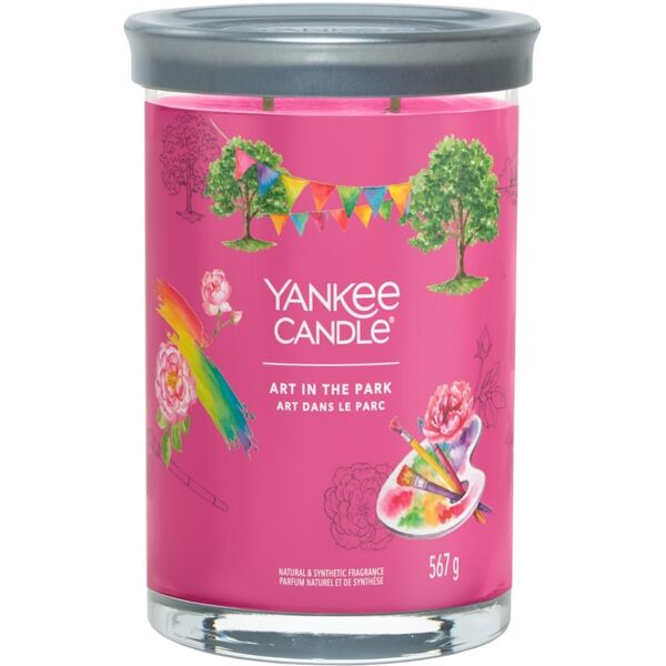 yankee candle - candela tumbler grande signature art in the park candele 567 g unisex