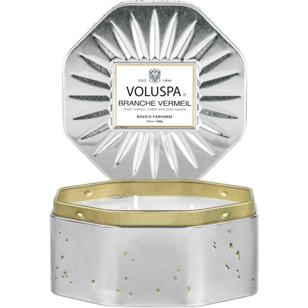 voluspa - vermeil casa pacifica octagon tin candle candele 340 g unisex