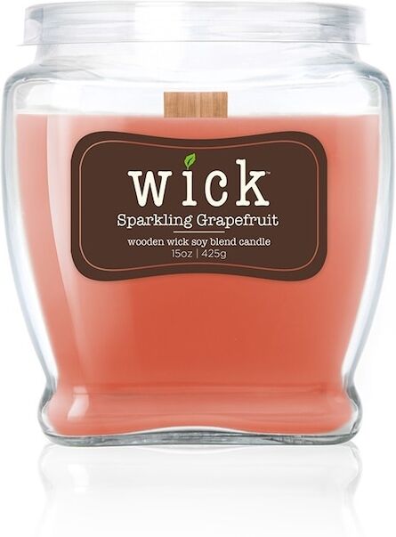 colonial candle - wick sparlking grapefruit candele 425 g unisex