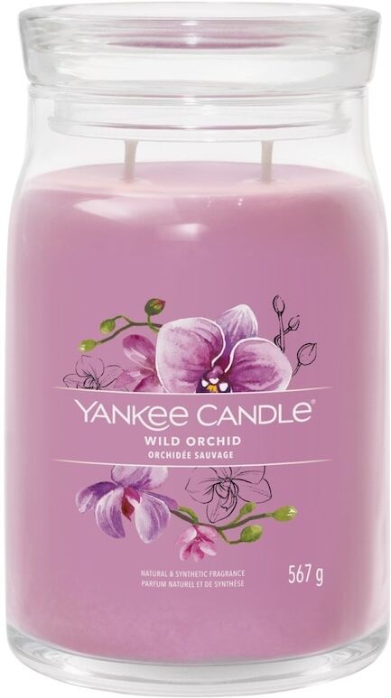 yankee candle - candela grande signature wild orchid candele 567 g unisex