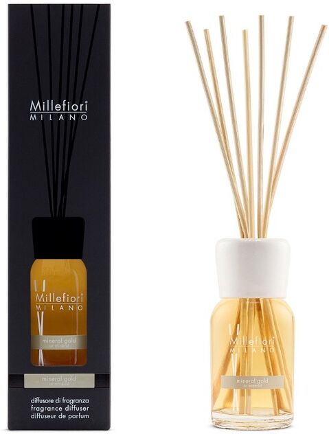 millefiori milano - stick diffuser mineral gold profumatori per ambiente 100 ml unisex