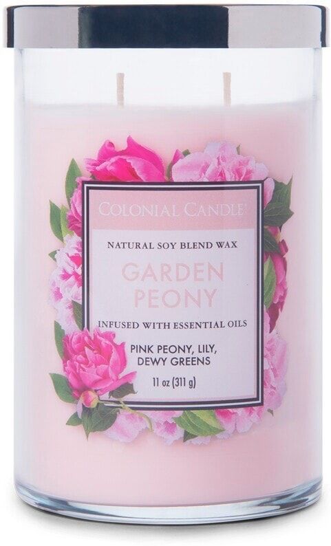 colonial candle - classic jar garden peony candele 311 g unisex