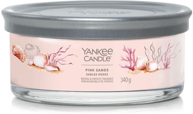 yankee candle - candela tumbler a 5 stoppini signature pink sands candele 340 g unisex