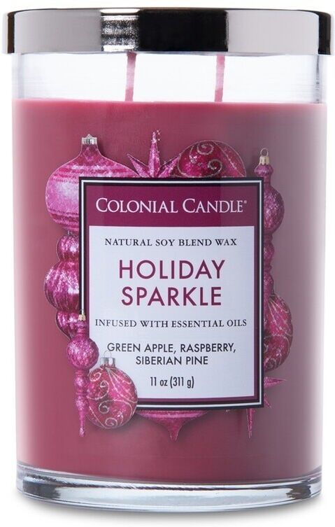 colonial candle - classic jar holiday sparkle candele 311 g unisex