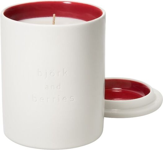 björk & berries - fäviken scented candle candele 220 g unisex