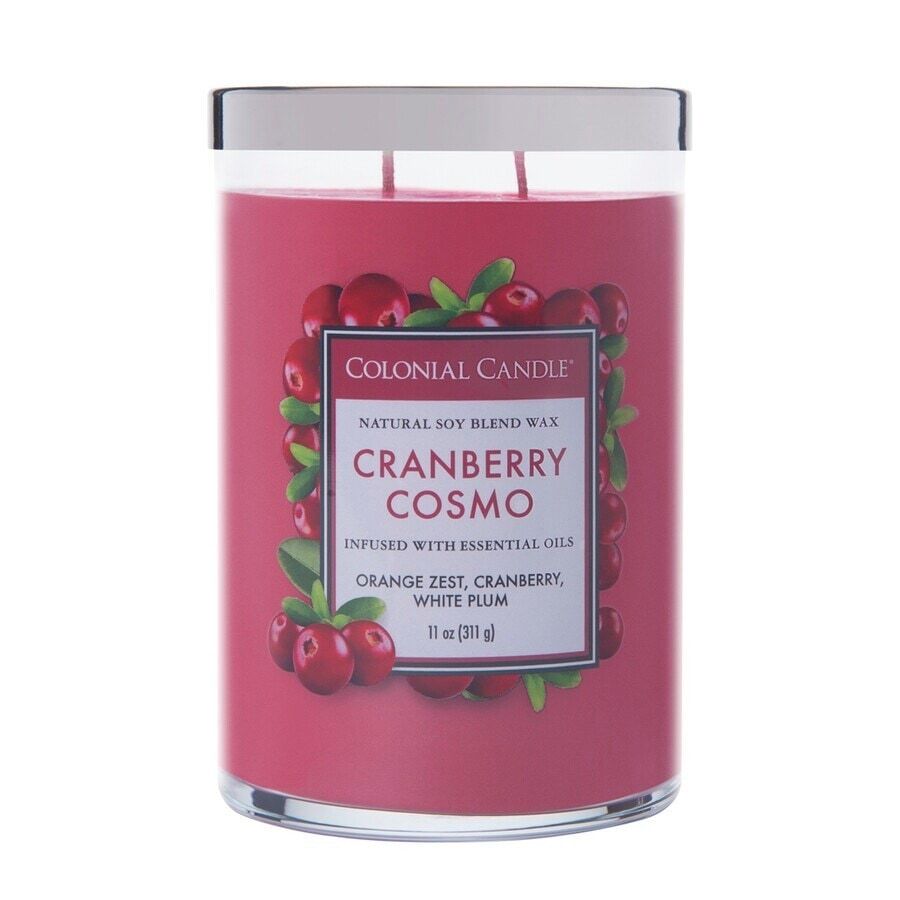 colonial candle - classic jar cranberry cosmo candele 311 g unisex