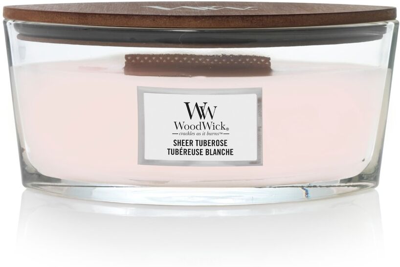 woodwick - le candele a forma ellittica hearthwick® sheer tuberose 453.6 g unisex