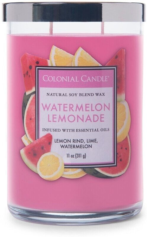 colonial candle - classic jar waterlemon lemonade candele 311 g unisex