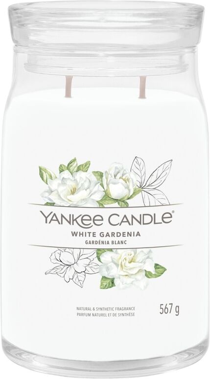 yankee candle - candela grande signature white gardenia candele 567 g unisex