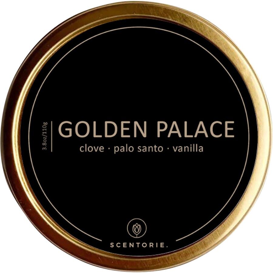 scentorie - candele profumate da viaggio golden palace - black 110 g unisex