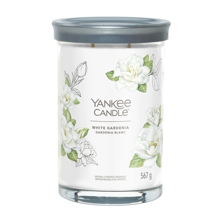 yankee candle - candela tumbler grande signature white gardenia candele 567 g unisex