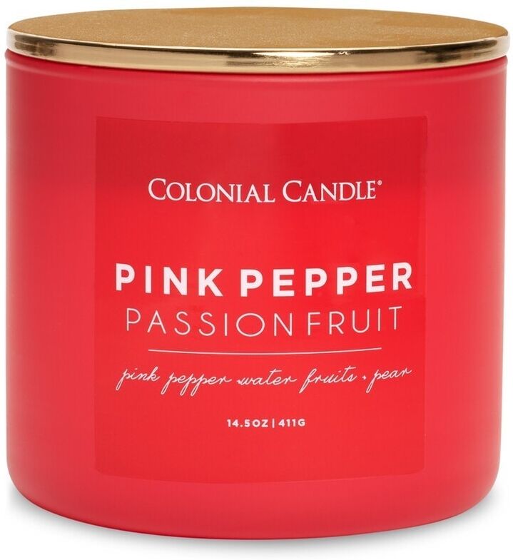 colonial candle - pop of color pink pepper & passion fruit candele 411 g unisex