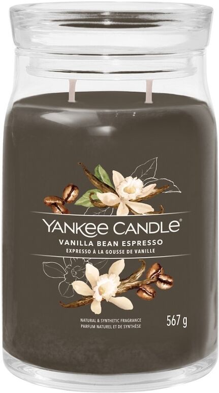 yankee candle - candela grande signature vanilla bean espresso candele 567 g unisex